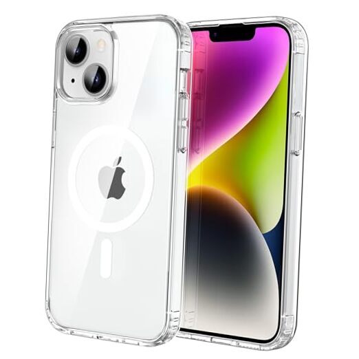 Magnetic Case for iPhone 13 & iPhone 14 6.1 inch-Compatible with MagSafe Clear