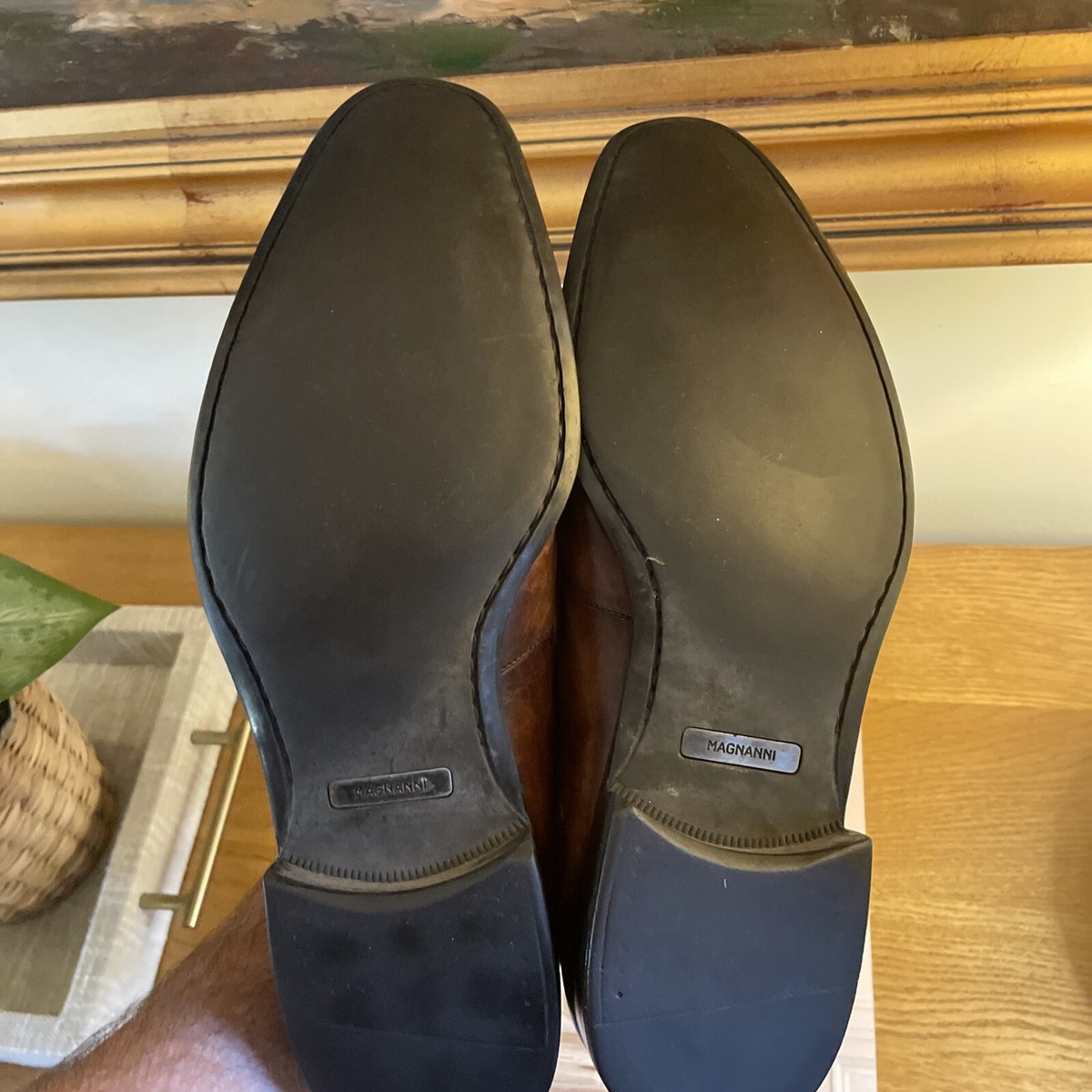 Magnanni Leo Mid Brown Leather Venetian Slip-on Loafer US  display picture 1