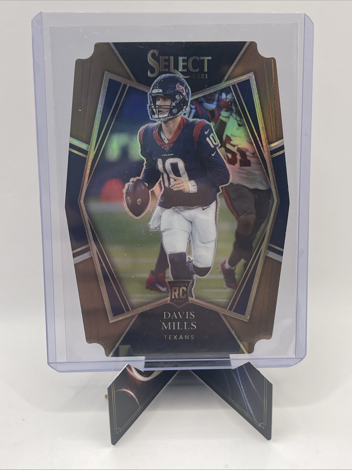 Davis Mills 2021 Panini Select COPPER DIE-CUT 83/199 Premier Level RC #165 Texan