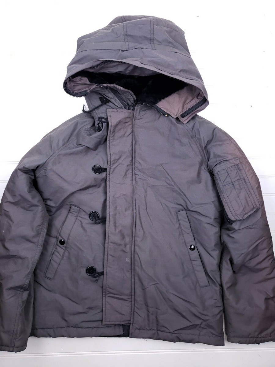 jacket flying mens heavy attached hood n2b