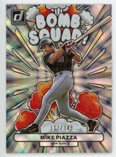 2023 Panini Donruss MIKE PIAZZA Bomb Squad Holo Silver /349 #BS8 NEW YORK METS