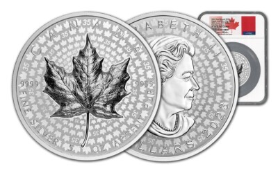 2023 $50 Canada 5oz Silver Maple Leaf 35th Anniv UHR NGC PF70 UCAM