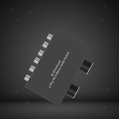 Universeller bidirektionaler 4-Wege-RCA-Stereo-Audio-Switch-Lautsprecher für
