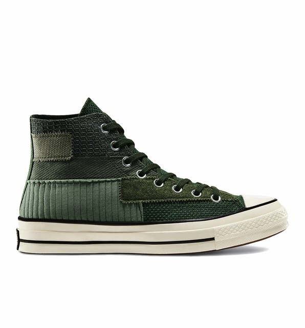 Converse Chuck 70 Hi Mono Patchwork - Forest Green | eBay