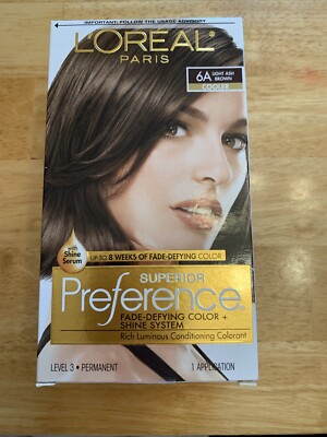 LOreal Paris Superior Preference Permanent Hair Color 6A Light Ash Brown 12