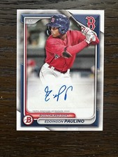 2024 Bowman Eddinson Paulino Paper Prospects Auto - PPRA-EP - Red Sox