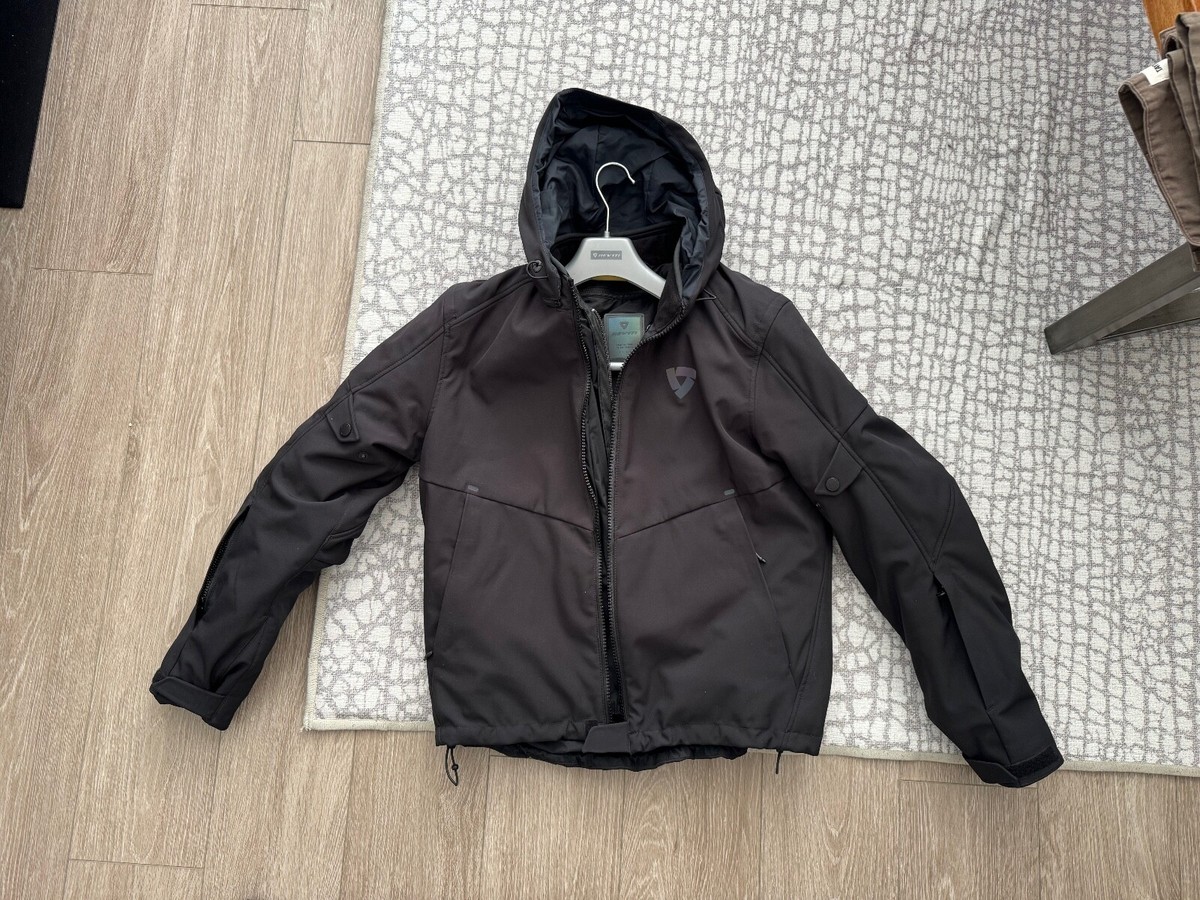 Motorcycle Jacket Rev'It Revit Afterburn H2O Black Jacket XL - Main Image