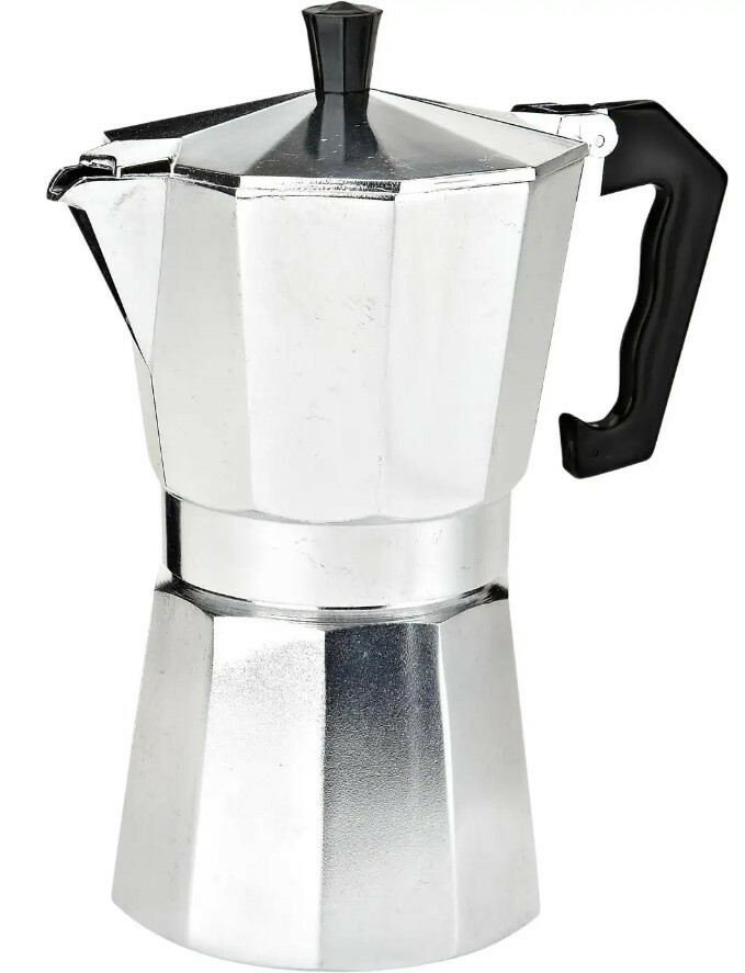 MasterChef 6-cup Espresso Maker Aluminum Material comes in