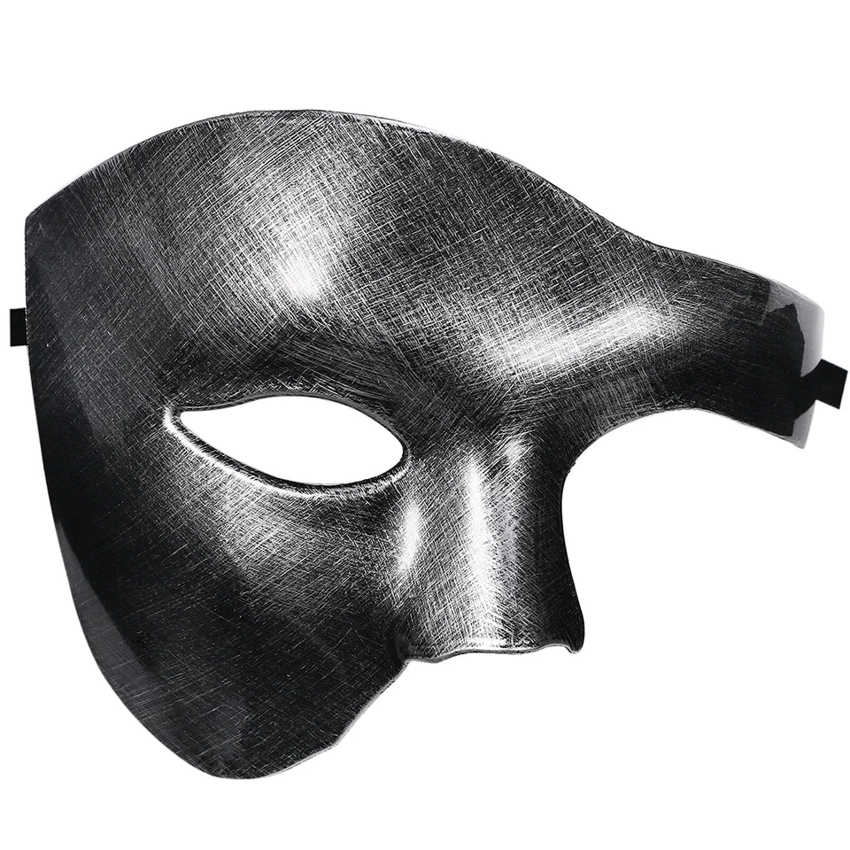 Vintage Mens Phantom of the Opera Half Face Mask for Masquerade Mardi Gras Ball - Image 3 of 4