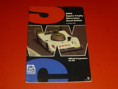 Programmheft Silverstone Fia Sportscar Gruppe C Mazda Porsche Toyota Peugeot