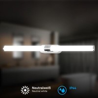 Led Badleuchte 9W Spiegellicht 60Cm Wandlampe Spiegelleuchte Badezimmer Chrom