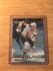 Nicolas Hague 2019-20  UD Series 2 Young Guns Silver Foil SP #489 Rookie
