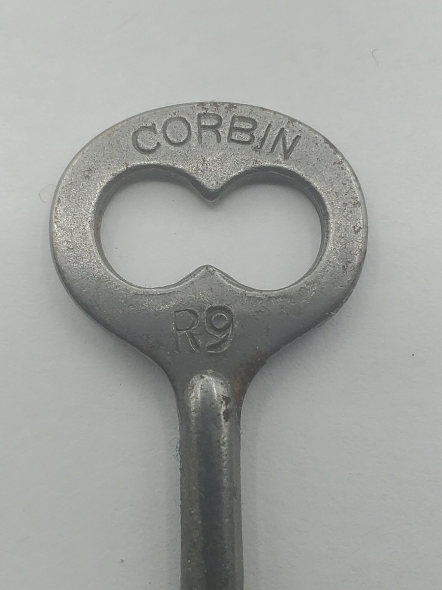 Antique CORBIN R9 Skeleton Door Key Mortice Lock 2,75