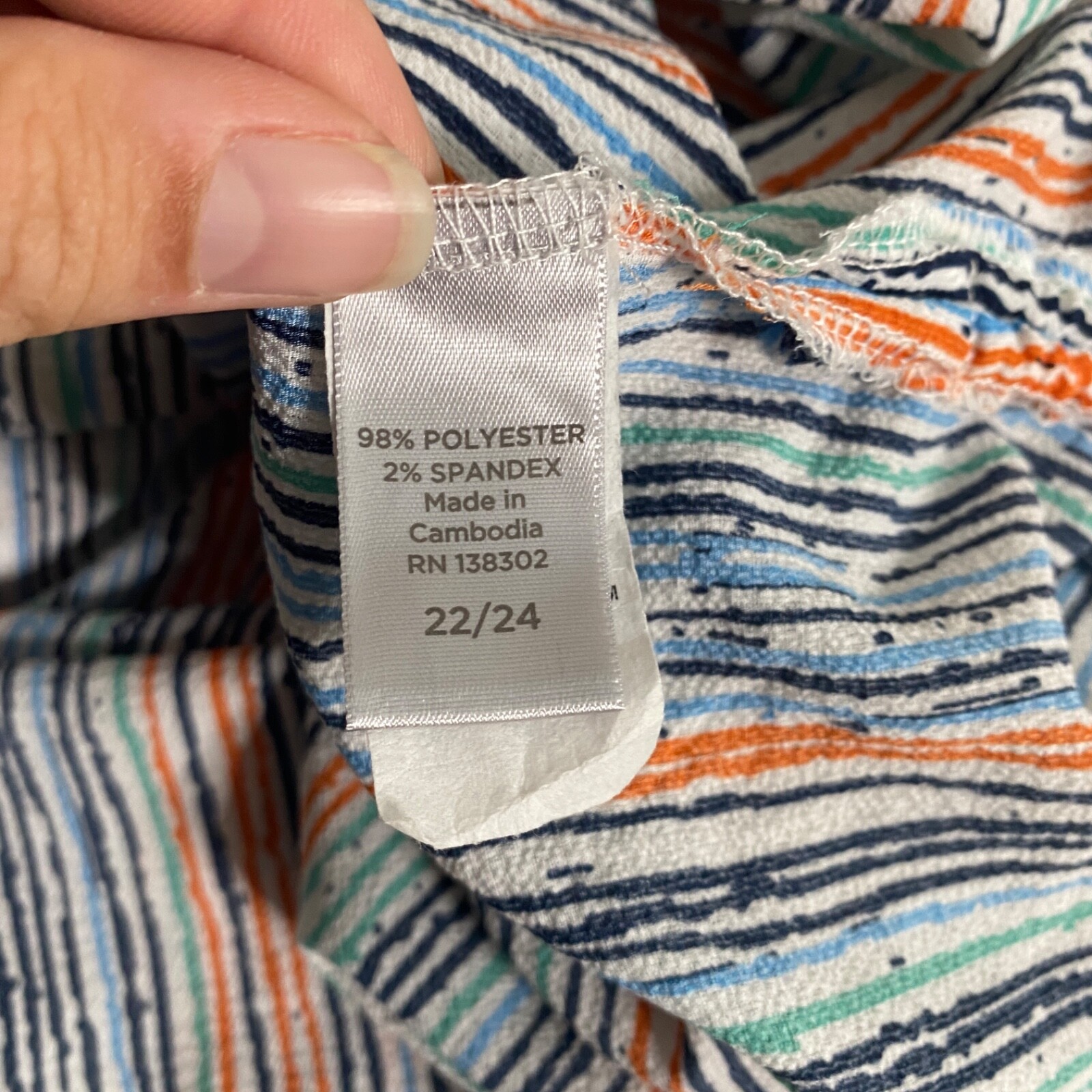 Avenue Blousse Shirt Top Tunic Women Plus Size 22/24 (2X) White Colorful Coastal image 9