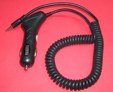 NEW Coiled BLACK DC CAR Charger 3.5mm Cord For IPOD SHUFFLE 2ND GEN