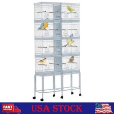 Lot-4 Breeding Bird Cage, Parrot Cage, Divided Breeder, Seperate Removable Tray