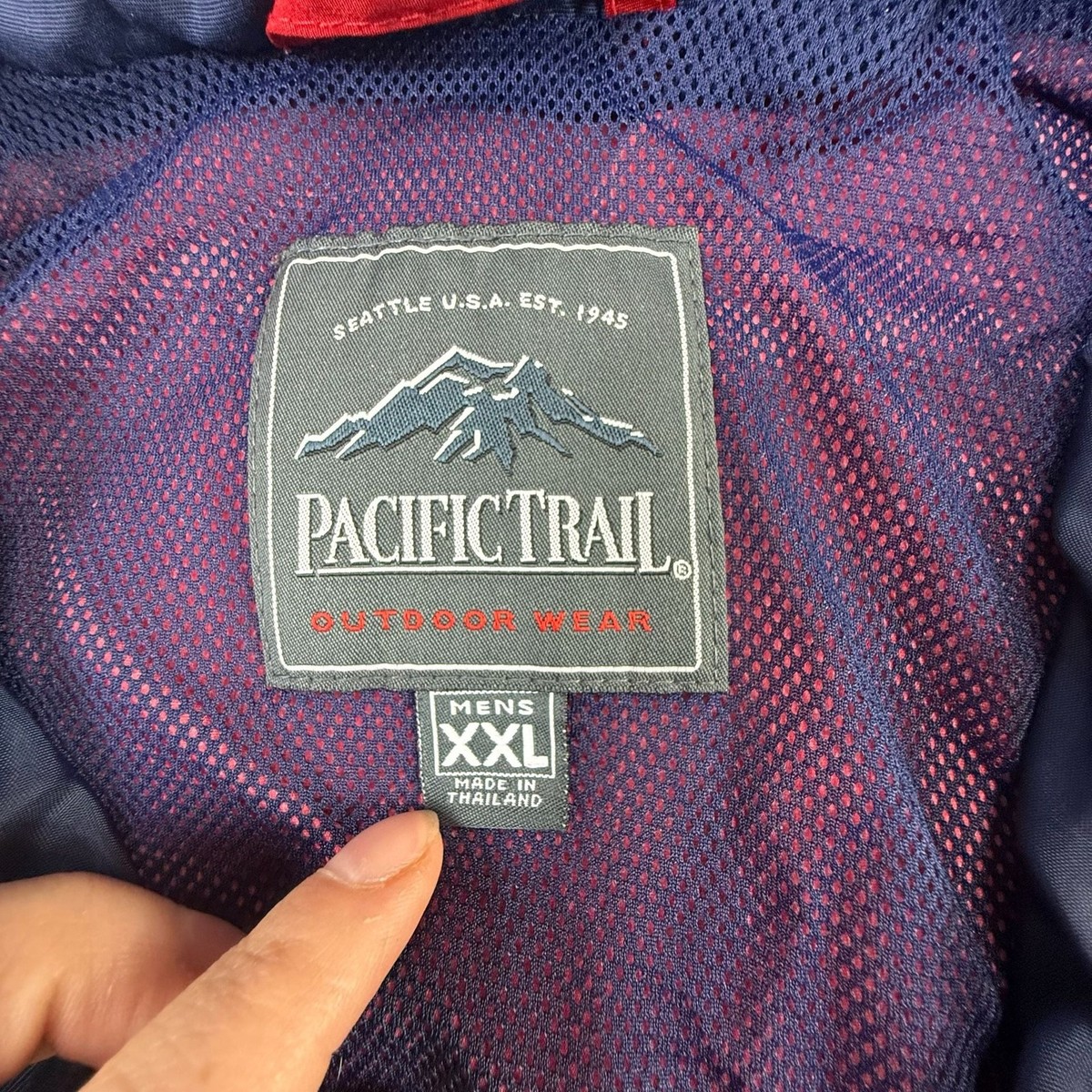 Vintage Pacific Trail Outdoor Wear Red Full Zip Jacket Men's XXL