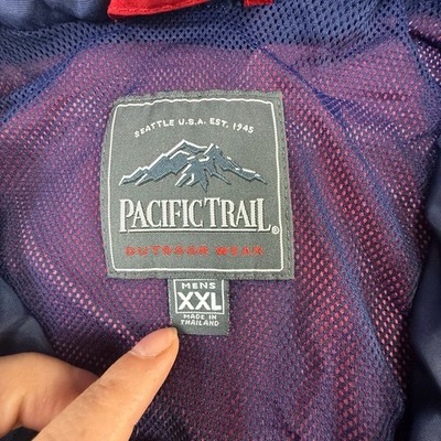 Vintage Pacific Trail Outdoor Wear Red Full Zip Jacket Men's XXL