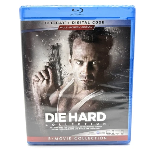 Die Hard Collection Blu-ray + Digital (5-Movie Set) Bruce Willis Action Pack