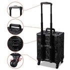 Byootique Rolling Makeup Train Case Cosmetic Trolley Organizer Salon CB Shadows — photo 2