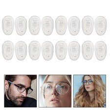 40 Pairs Reusable Silicone Nose Piece Replacement for Glasses White Nose Pads