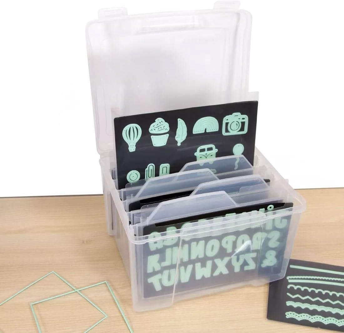 - Die Storage Case for Scrapbooking Supplies with Magnetic Sheets | Includes 6 D