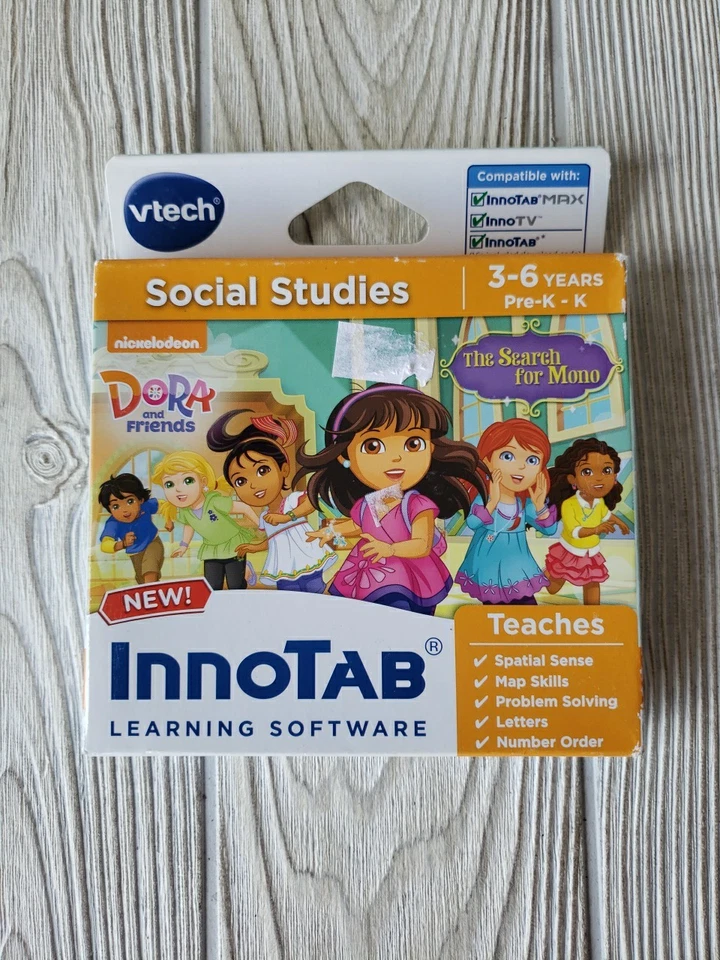 2 InnoTab Learning Games Vtech Hello Kitty & Dora and Friends Ages 3-6y Pre-K-K - Image 2 of 4
