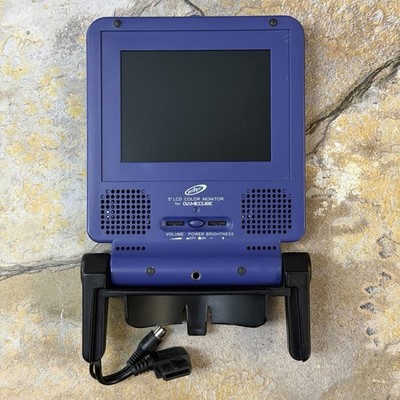 Intec 5'' LCD Color Monitor for Nintendo GameCube Purple Video **TESTED**