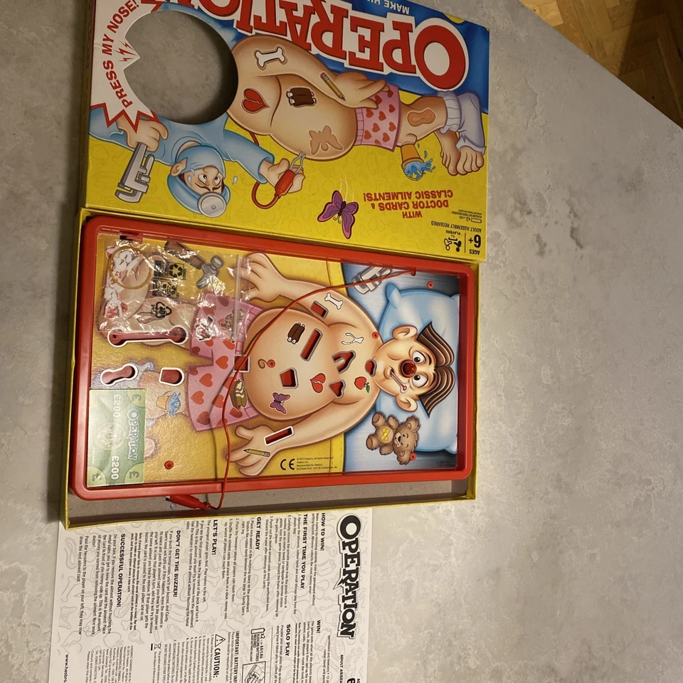 Hasbro Gaming Classic Operation Game – boxed with instructions - Image 2 of 4