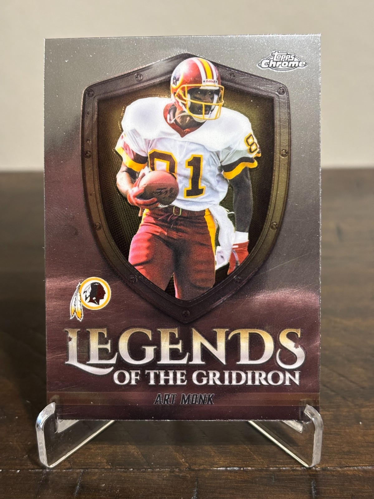 2025 Topps Chrome 🔥 Art Monk - Legends Of The Gridiron Refractor  LOG-19 🏈