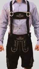 Authentic Bavarian Lederhosen Oktoberfest Costume Traditional German Lederhosen 
