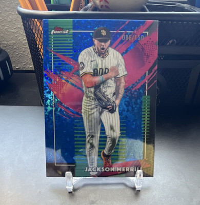 TOPPS FINEST 2025 JACKSON MERRILL SAN DIEGO PADRES SERIAL NUMBERED 088/150
