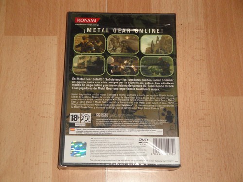 METAL GEAR SOLID 3 SUBSISTENCE DE KONAMI PARA LA SONY PS2 NUEVO PRECINTADO - Imagen 2 de 4
