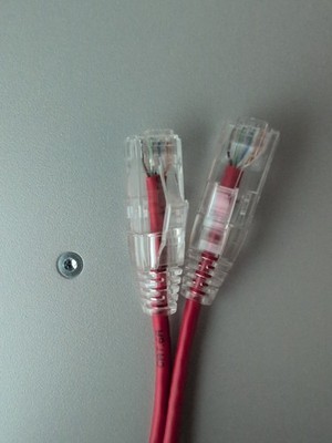 7ft Slim Cat6A 28AWG Ethernet Network Patch Cable 