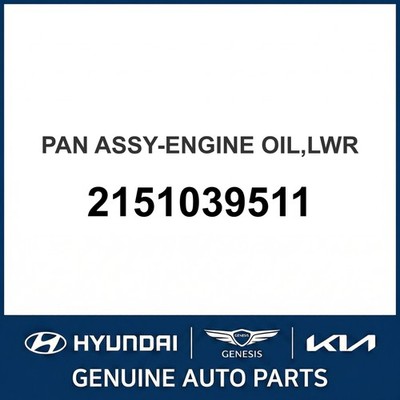 2000-2005 Hyundai XG300 Pan Assembly - Motoröl unten OEM Neu 2151039511