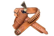 Pistola Vaquera Cuero Occidental Pistola Funda Cinturón Estilo Vaquero Revólver Funda