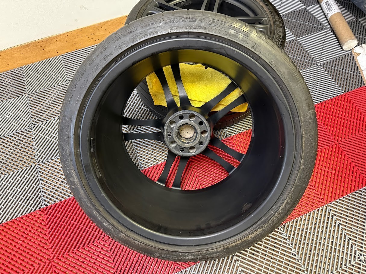 OEM 19" 2007-15 Audi R8 First Gen Satin Black Forged Wheels Rims Set