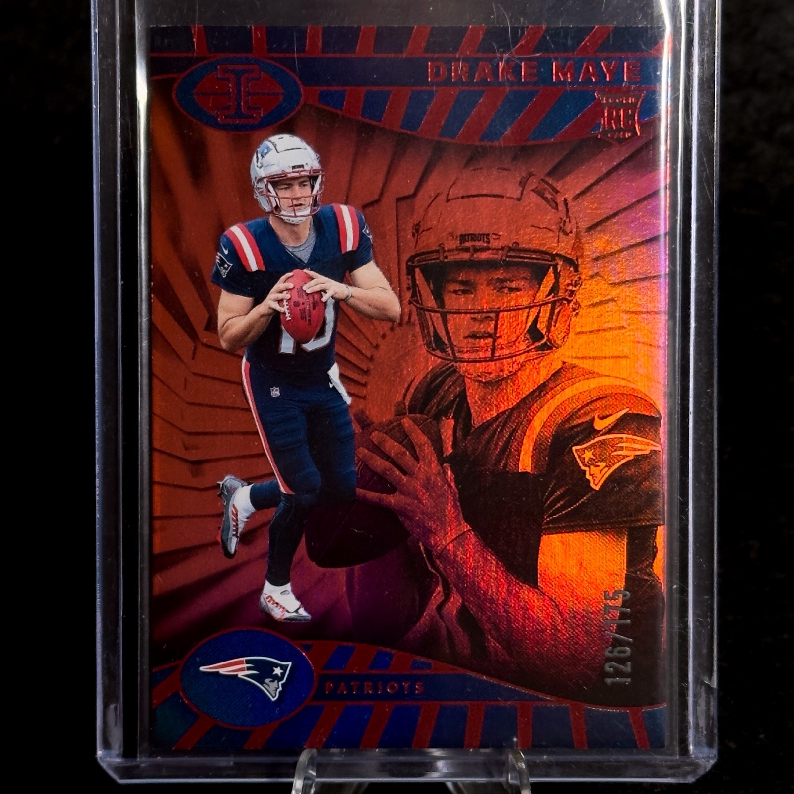 2024 Panini Illusions | Drake Maye #59 Trophy Collection Red /175 (RC) Patriots