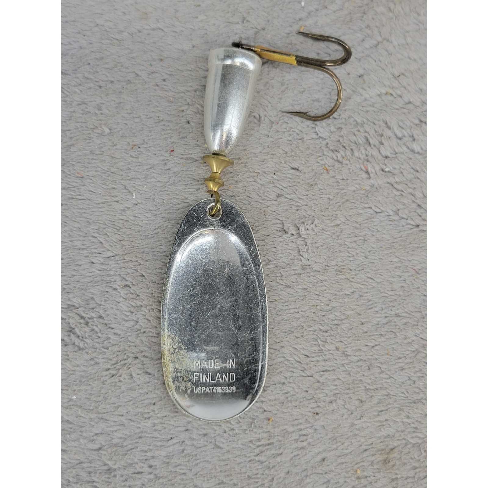 Blue Fox Super Vibrax 5 Silver Spinner Fishing Lure Made in Finland USPAT4163338 - Image 3