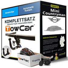 Anhängerkupplung abnehmbar für MINI Countryman +E-Satz (AHK+ES) PKW KIT NEU