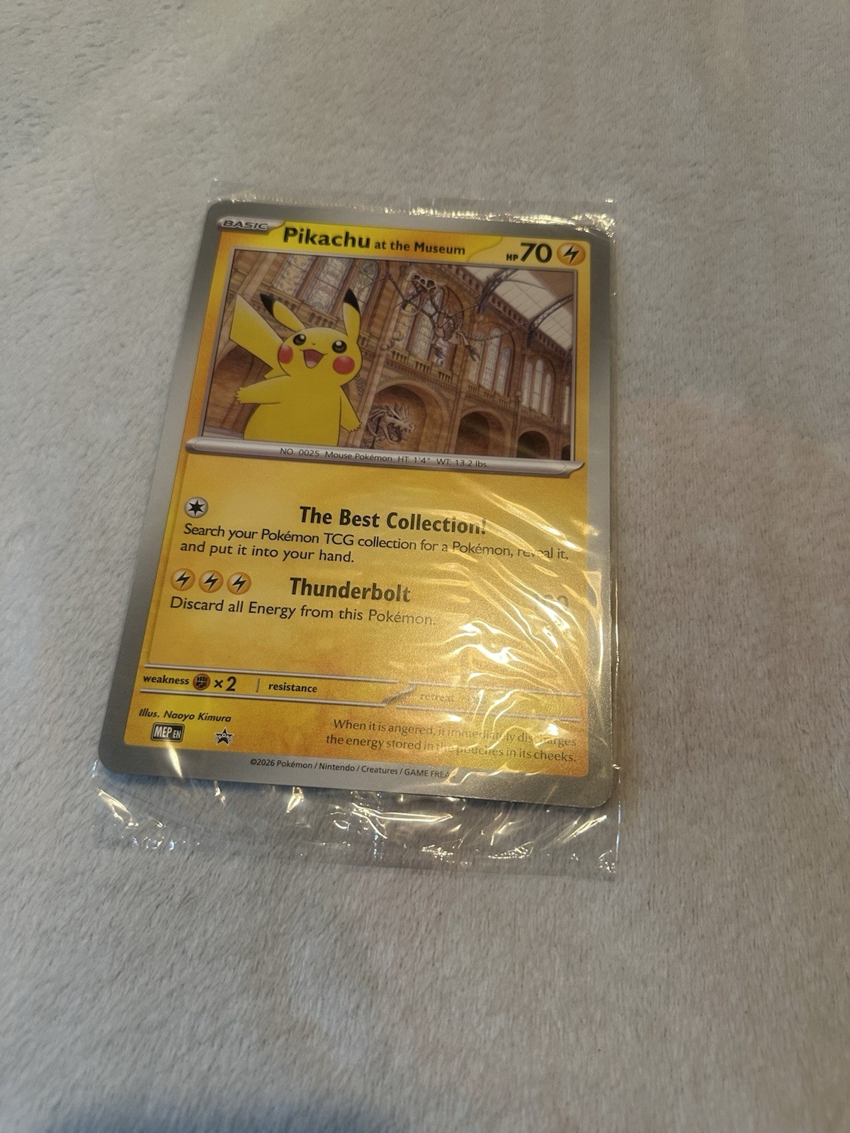 Pokemon TCG Pikachu At The Museum Promo Brand New Unopened Sealed ✅✅