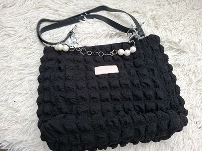 Neu Schwarze Handtasche Damen mit tollen Details FASHION&BAGS
