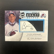2008–09 The Cup Auto Rookie Draft Board Chris Stewart DB-CS