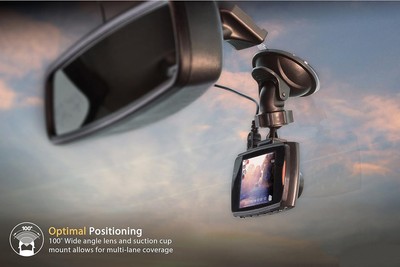 Scosche HD DVR Dash Cam 1080p 2.4'' 4GB SD Card Night Vision 2.4'' Screen DDVR2ST 