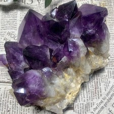 10.55LB   Natural amethyst Cluster Quartz Crystal backbone mineral Specimen