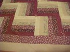 PRETTY vintage Patchwork Quilt 60 x 70 knotted — photo 5