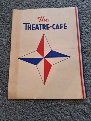 Vintage Menu from The Theatre-Cafe Chicago 19412