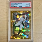 2025 Topps Chrome Sapphire Paul Skenes Gold Sapphire /50 #300 PSA 10 Pirates