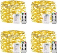 Lichterkette 10M 100 Led Warmweiß Batteriebetrieben Silberdraht AußEn Innen