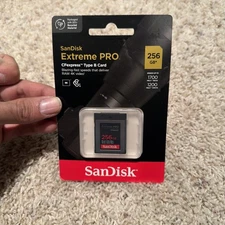 SanDisk Extreme PRO 256GB CFexpress Type-B Memory Card 1700MB/s Read, 1200MB/s W